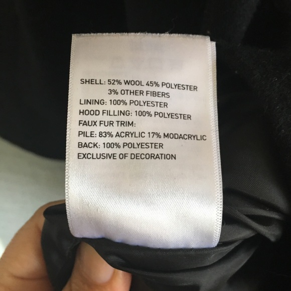 Black Belted Coat Size S By Laundry By Design - Picture 6 of 7